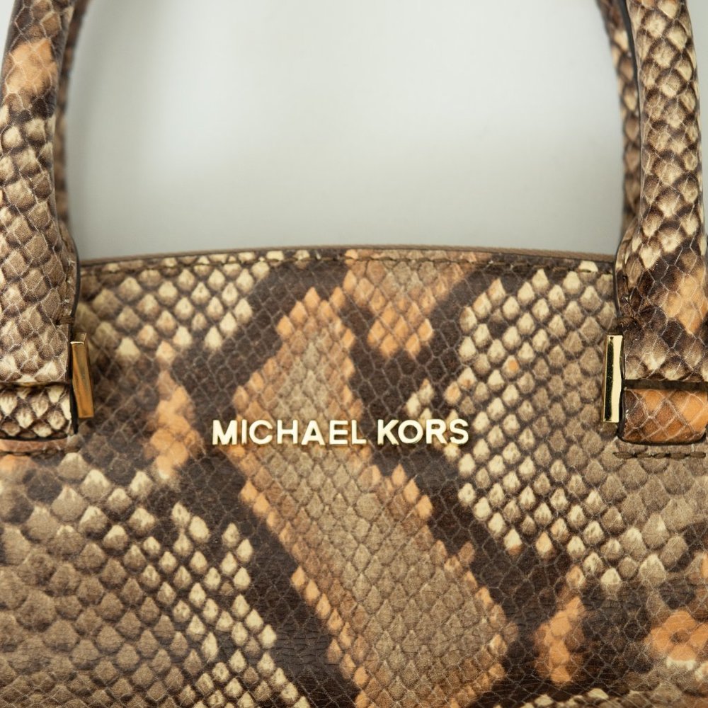 Michael Kors Python Embossed Leather Selma Tote - image 3